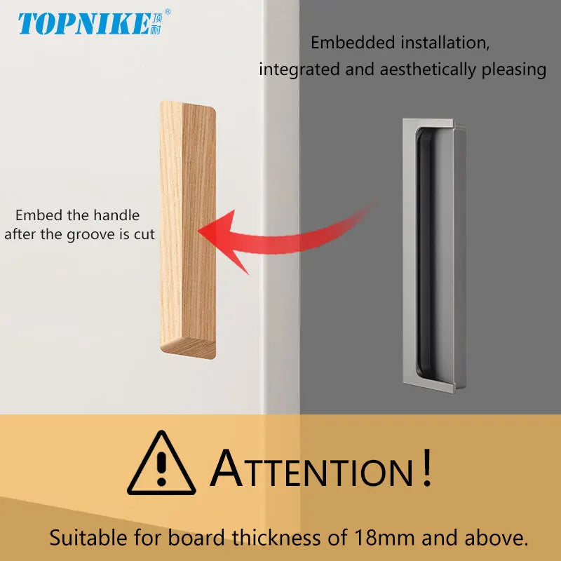 Modern Luxury Furniture  Recessed Cabinet Handles & Flush Drawer Pulls  Aluminum Alloy Slot Design