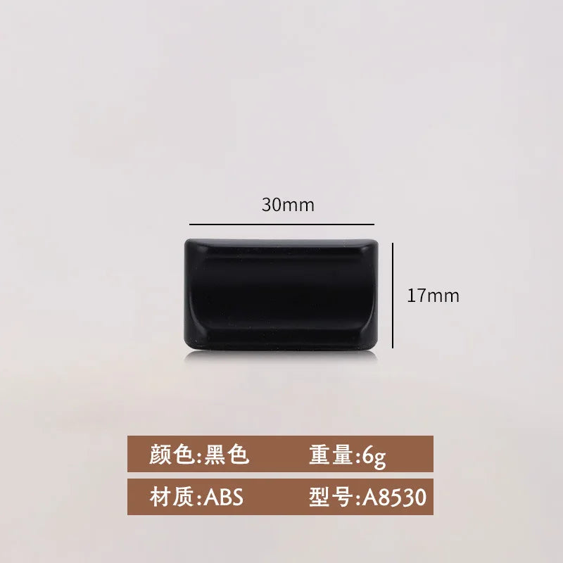 Modern Simple Kithcne Cabinet Door Handles Drawer American Wardrobe Black ABS Knobs and Handles for Furniture Single Hole