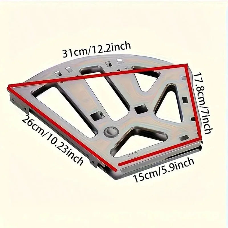 Shoe Rack Accessory - 3-Tier Connector, Thickened Iron Structure with Hidden Foldable Shelf, for Shoe Organization, 3-Layer Prac