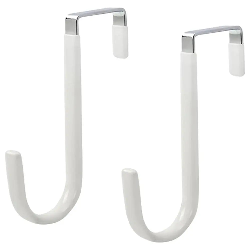 Towel Coats Hangers Nonstick Non-punching Over The Door Hooks Rubber Prevent Scratches Hanging Organizer Clothes Storage Holder
