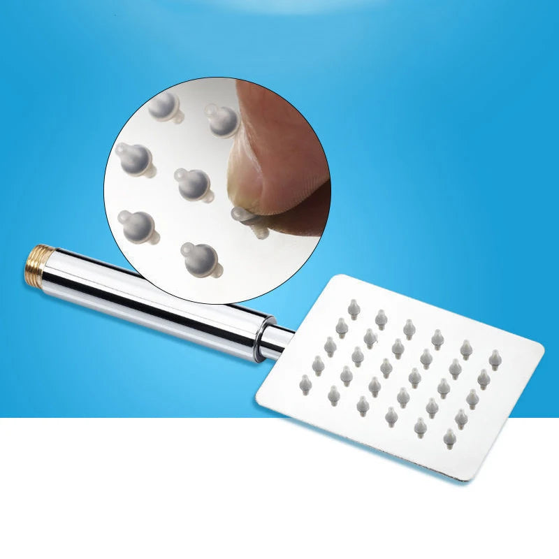 Black/Chrome/Gold Bathroom Stainless Steel Hand Shower Bath Rain Handheld Shower Head Big Panel Square Circular Bath Sprinkler