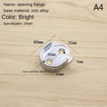 Aluminum Flange Seat Wardrobe Hanger Rod Tube Hook Fixed Support Bracket Seat Fixing Hardware Accessories Curtain Rod