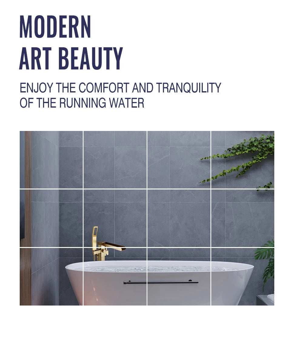 Black Bathroom Faucet Shower Faucet Bathroom Accessories Water Saving Shower Heads Solid Brass Bar Shape Handheld Hardware Acces
