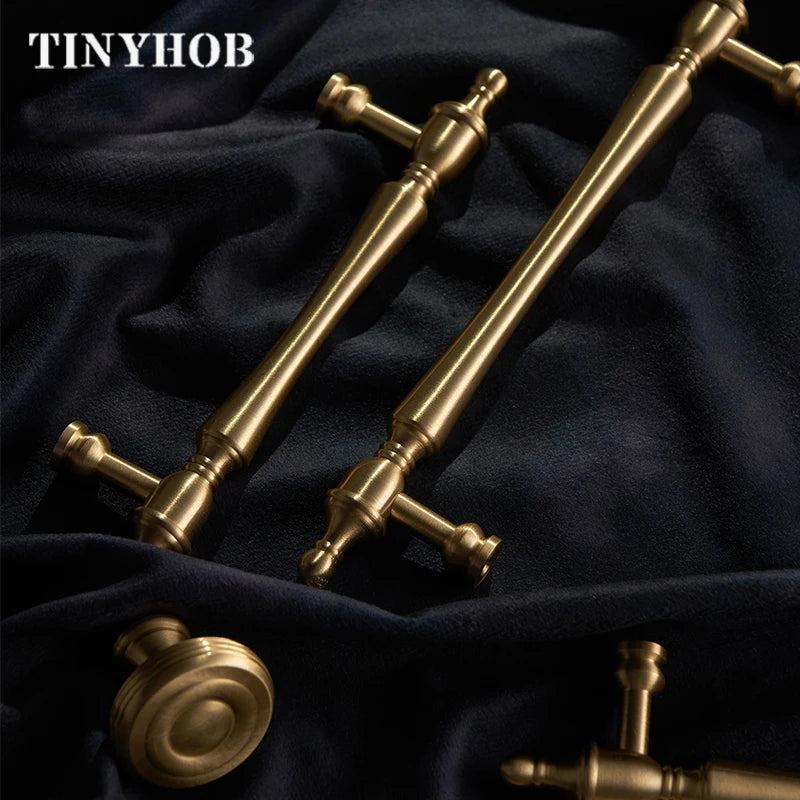 Modern /Solid Brass Furniture Handles for Cabinets and Drawers  Wardrobe Dresser Cupboard / Bedroom Drawers Knobs and Handles