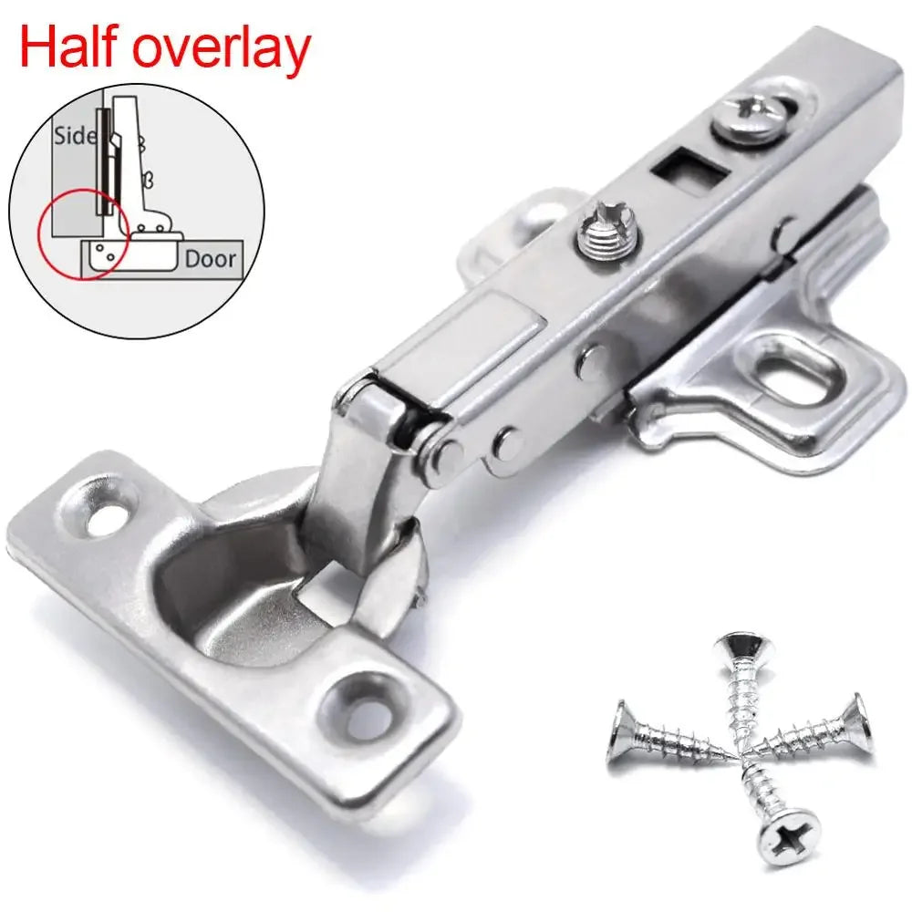1x Small Hinges Soft Close Thin Door Concealed Hinge Damping Mute Furniture Hardware Display Cabinet 26mm Cup Diameter Steel