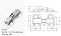 NAIERDI 4 Pack 90 Degree Soft Close Spring Hinges,No Pre-drilled Noiseless Hidden Concealed Cabinet Hinge Furniture Hinge