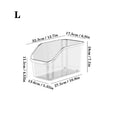 Pull-Out Cabinet Organizer Bin with Roll Wheels Clear Kitchen Bathroom Cabinet Under-Sink Organizer and Storage Organizer Basket