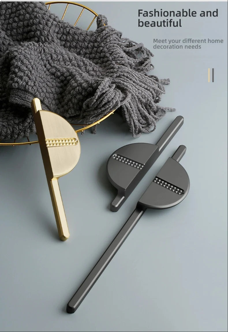 Modern Minimalist Semi-Circular Cabinet Handles - Luxury European Creative Pair Pulls for Wardrobe, Drawers & Furniture Cabinets