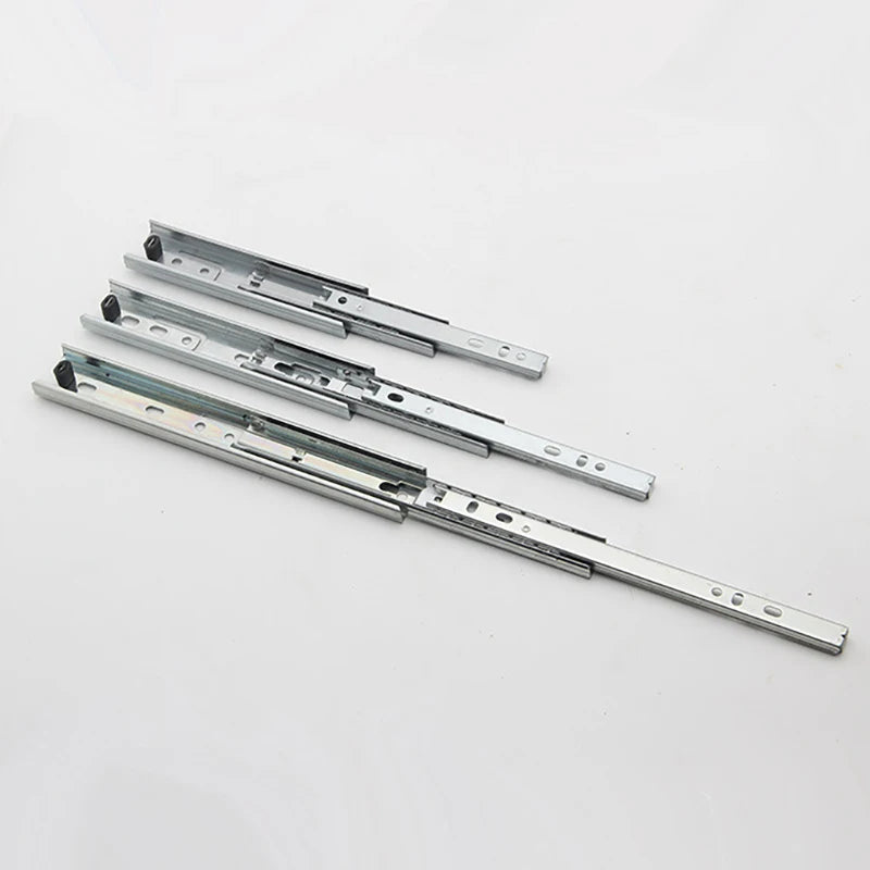 Drawer track, drawer slide, three rail drawer, guide rail, slide rail, furniture hardware fittings, slipway