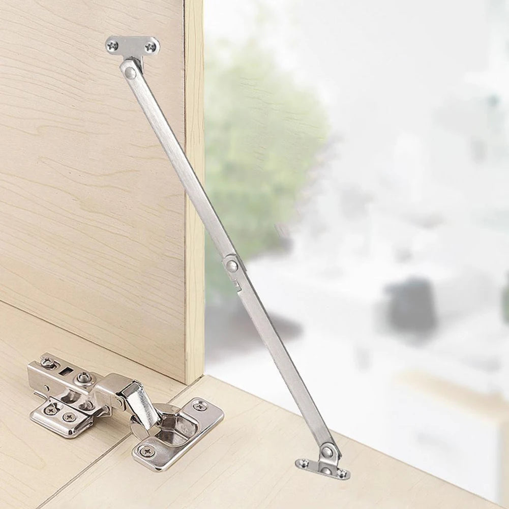 2pcs Folding Pull Rod Furniture Doors Close Lift Up Stay Support Hinge Stainless Steel Pull Rod Kitchen Hardware Accessories