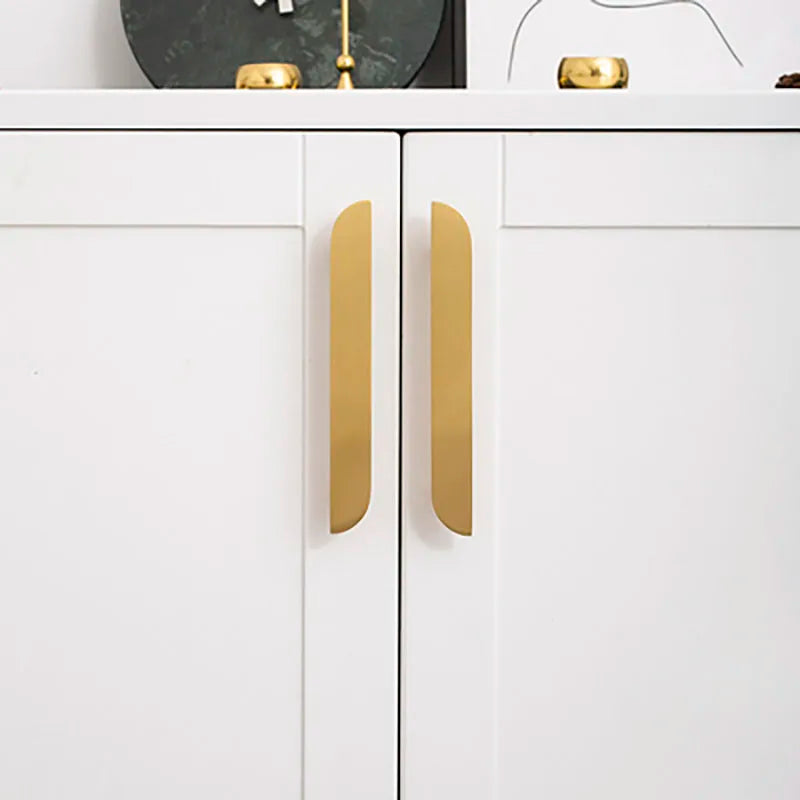 Modern Simple Wardrobe Handles Cabinet Knobs Furniture Door Pulls for drawer dresser cupboard Brass Hardware