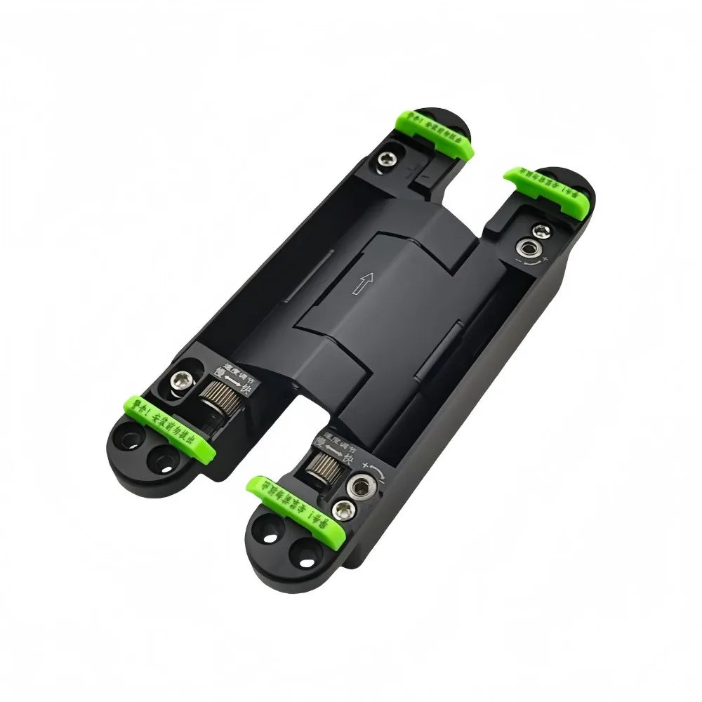 Silent Close Hydraulic Adjustable Hinge Invisible Mounting Folding Automatic Door Closing Device Furniture Fittings