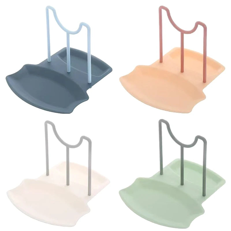 Kitchen Organizer Spatula Pot Lid Rack Shelf Plastic Spoon Rest Utensil Multi-function Dish Rack Organizer Kitchen Cooking Tools