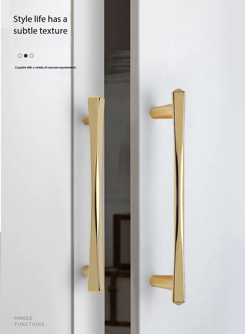 Modern High-end Cabinet Door Handle Cabinet, Kitchen Cabinet, Personalized Light Luxury Fan-shaped Wardrobe, Drawer Handle Knobs