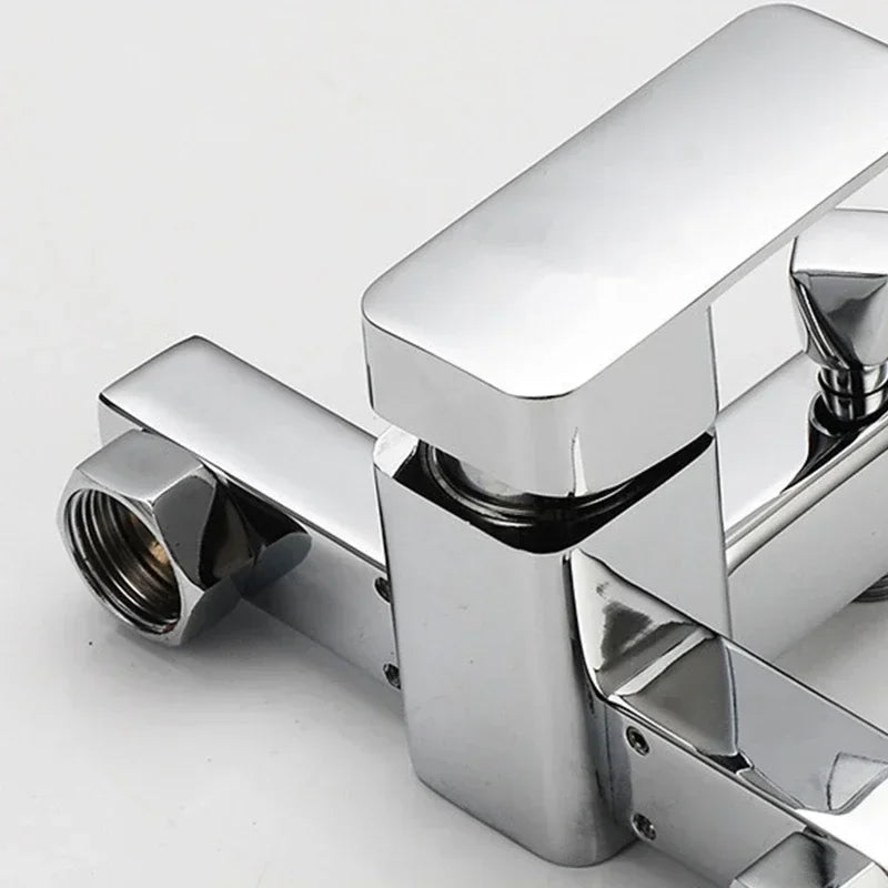 Bathroom Faucets Hot and Cold Shower Tap Wall Mounted  Mixing Valve Single Handle Dual Control Bathtub Faucet Shower Accessories