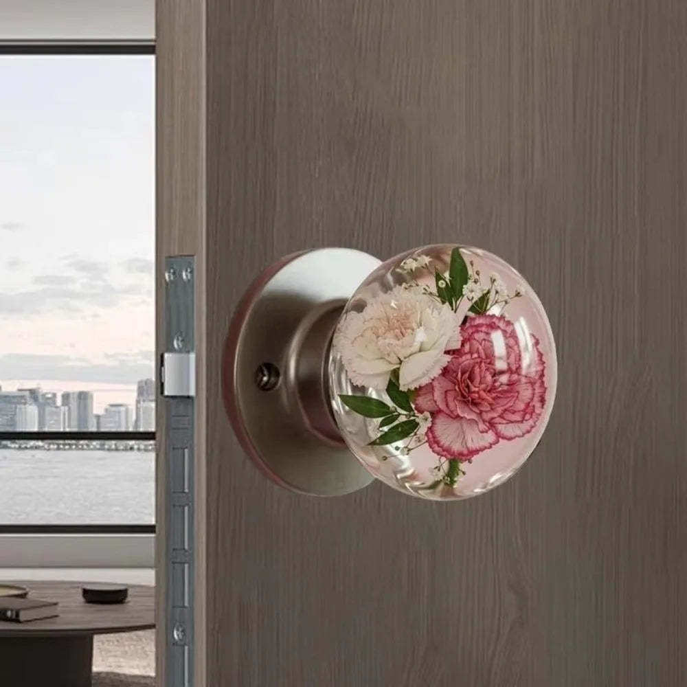 New Flower Patterns Cabinet Handle Practical Heavy-Duty Drawer Handle Door Knob Decorative Home Decoration