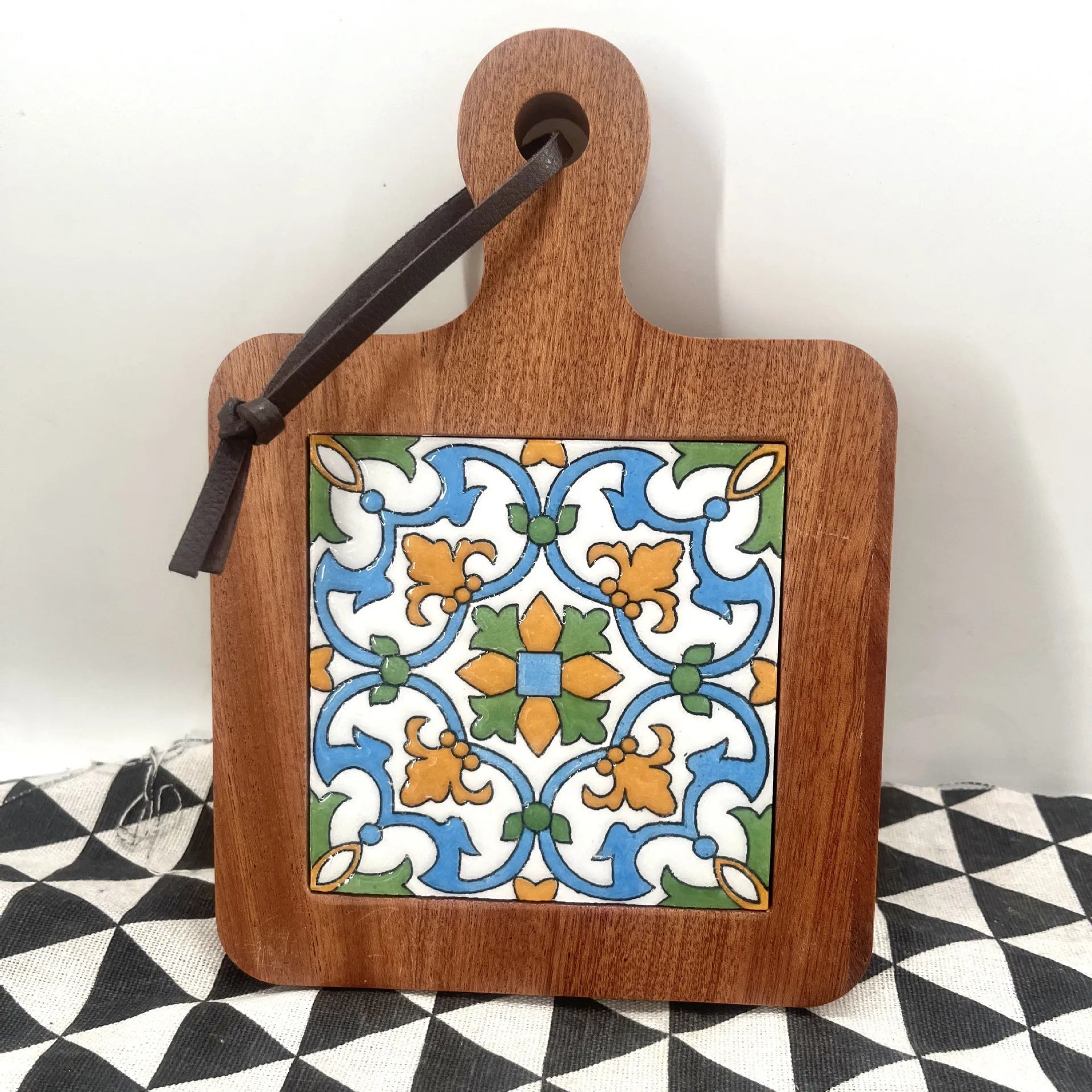 Large round Wooden Food Tray Serving Plate Waterproof l Wood Dert Plate Fruit Tray Wood Crt Decorative Item