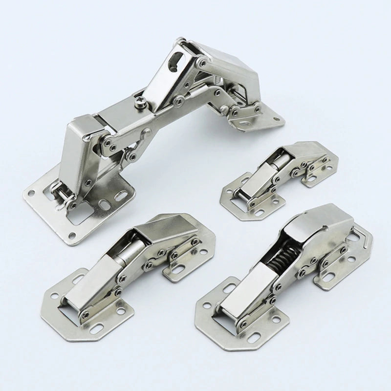 170 Degree Furniture Cabinet Door Hydraulic Hinge with Screws Soft and Slow Close Thick Door Panels Door Wardrobe Hinge Hardware