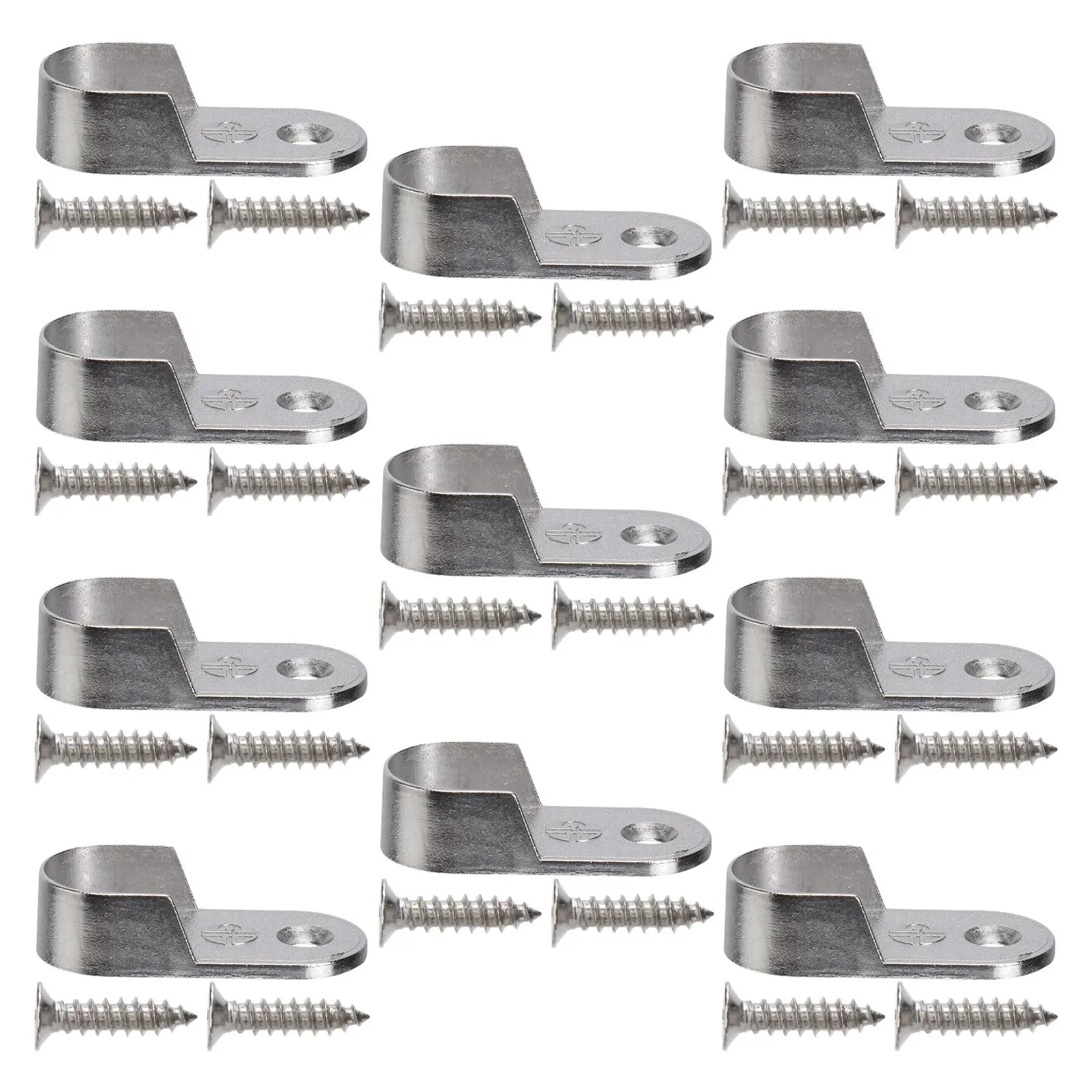 6/12/30pcs Oval Closet Rod End Supports Wardrobe Tube Support Bracket Clothes Hanging Rod End Holder With Screw Hardware Parts
