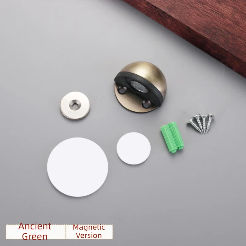 New No-Drill Magnetic Door Stopper - Silicone Anti-Collision Buffer for Glass & Bedroom Doors, Windproof Floor Mount