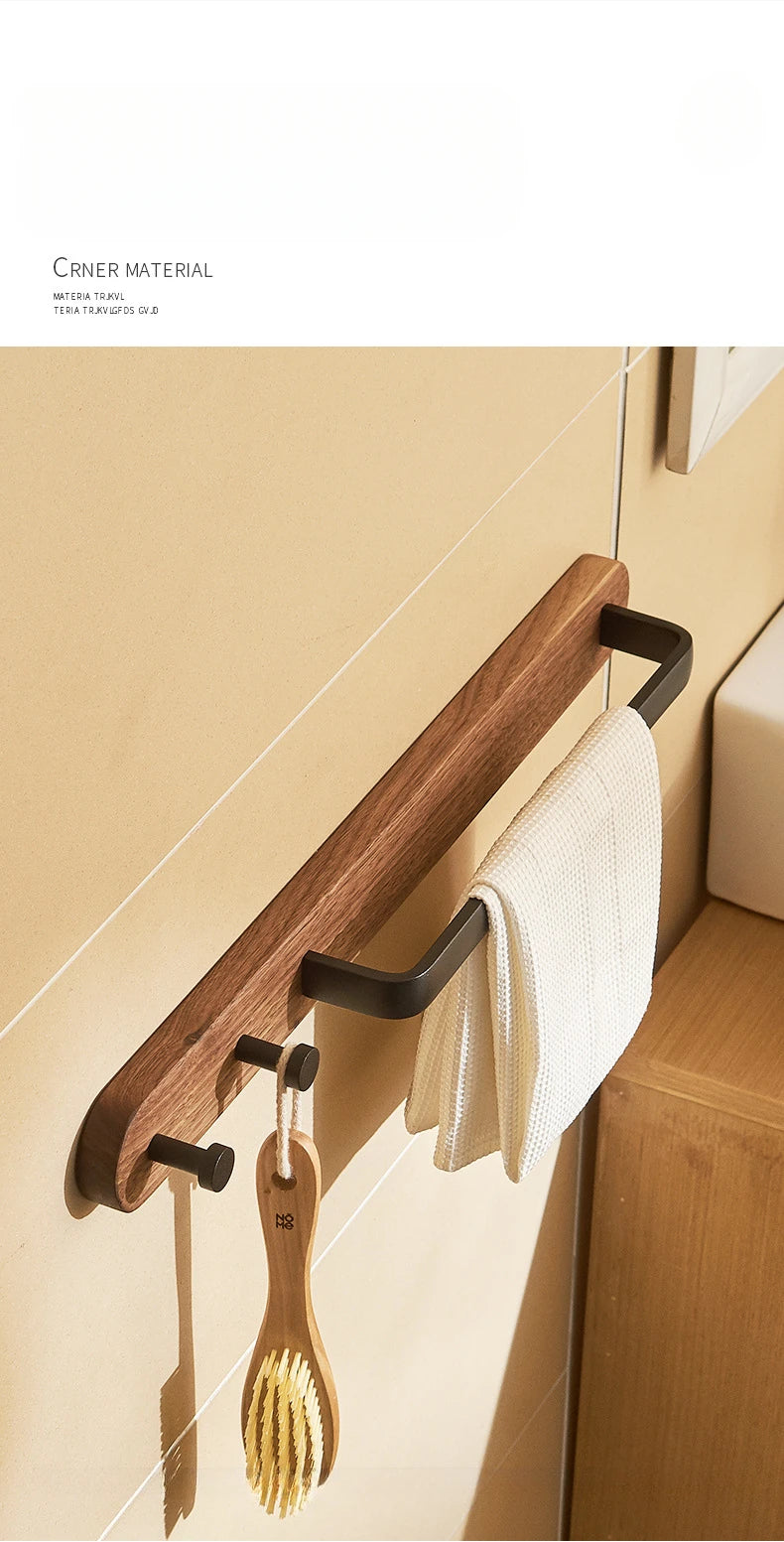 Bathroom Towel Holder  Wall Mounted Towel Rack Shower Room Holder Towel Bar Hanger Toilet shelf Bathroom Accessories