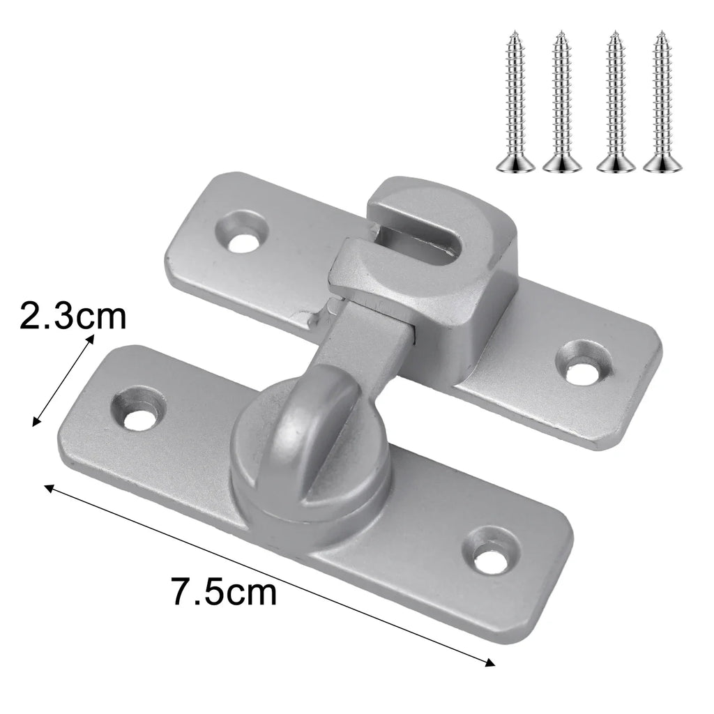 90 Degree Window Drawers Cabinet Locks Stainless Steel Hook Latch Barn Door Latch Bolt Hooks Sliding Gate Buckles Hardware