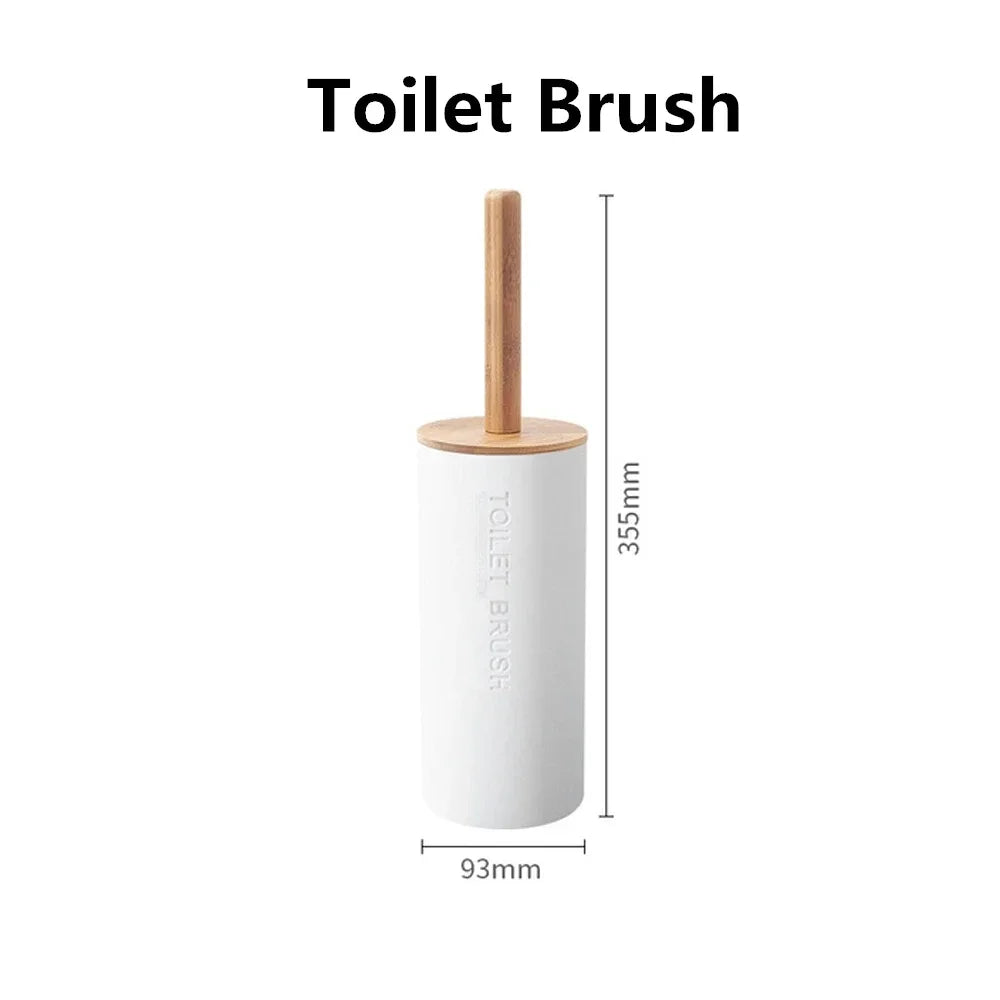 Bathroom Accessories Set Designer Soap Lotion Dispenser Toothbrush Holder Soap Dish Tumbler or wood Bottle Cup Black/White/gray