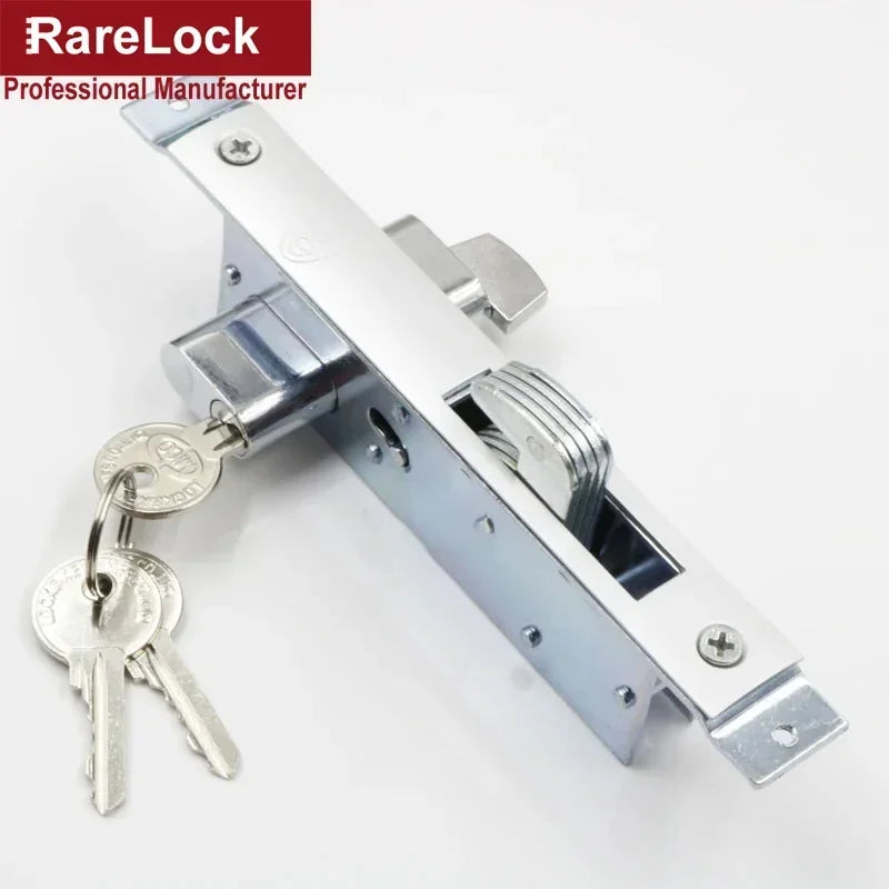 Sliding Door Lock with 3 keys for Bedroom Bathroom Accessory DIY Home Hardware Rarelock H