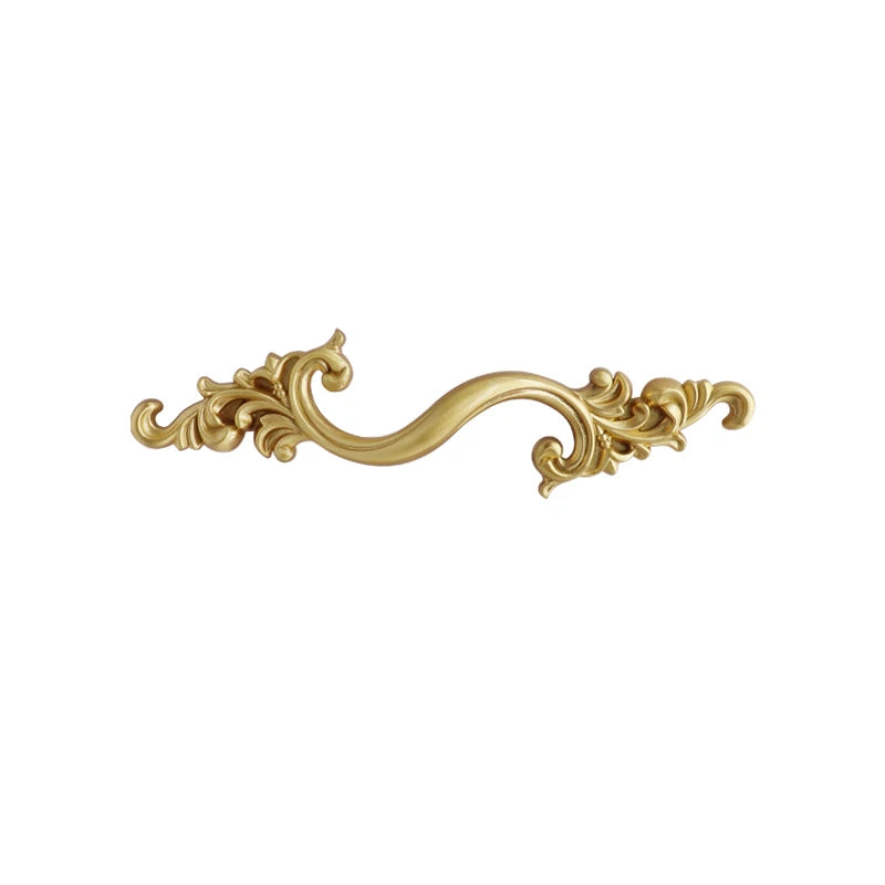 American Cabinet Door Handle Brass Wardrobe Drawers Modern Simple French Nordic Pure Copper Cabinet Gold Drawer Knobs