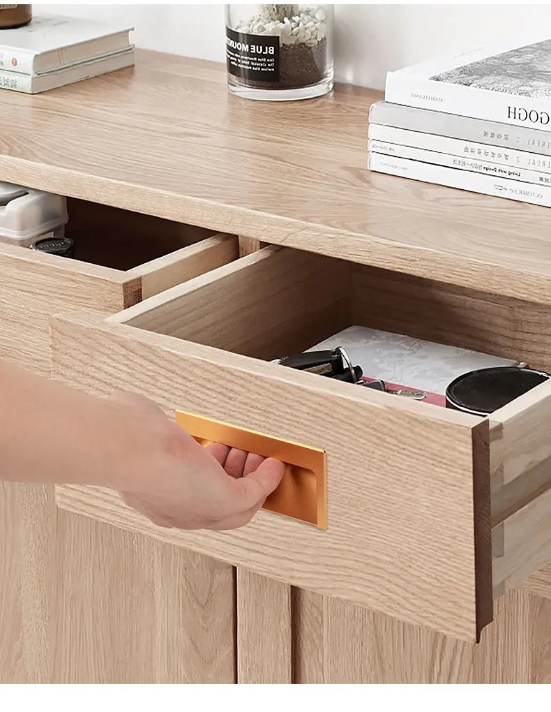 Modern Luxury Furniture  Recessed Cabinet Handles & Flush Drawer Pulls  Aluminum Alloy Slot Design
