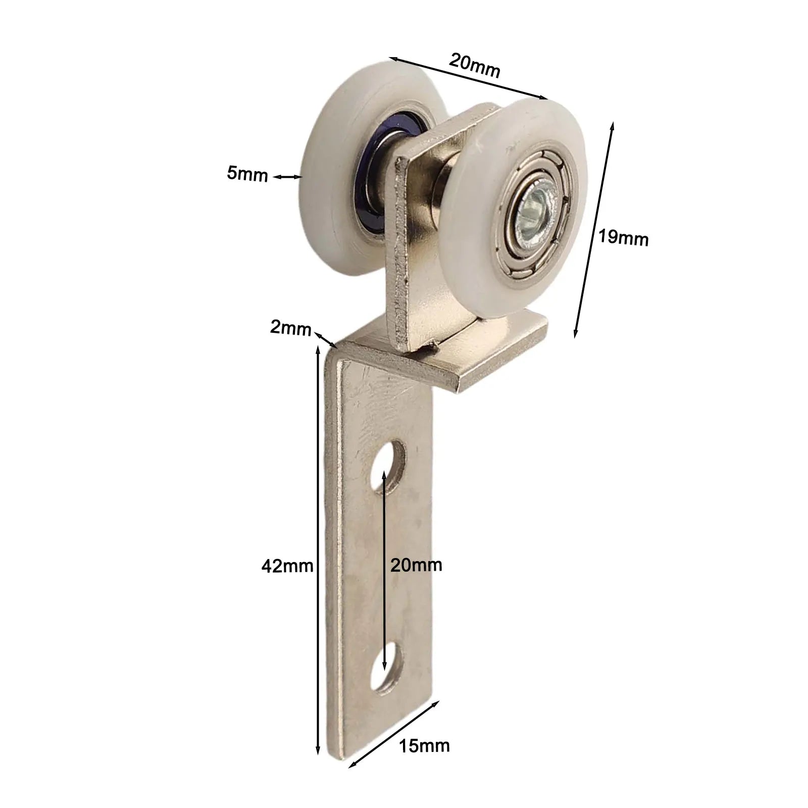 Sliding Door Pulley Hanging Wheel Curtain Track Pulley Block Sliding Door Roller Cabinets Bearing Hanging Wheel Hardware  ﻿