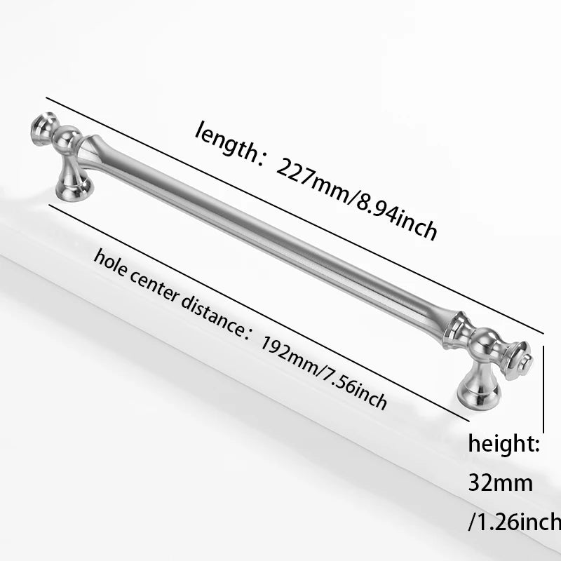 Furniture handles for kitchen cabinets, dressing table drawers, and wardrobes, durable and suitable for home decoration