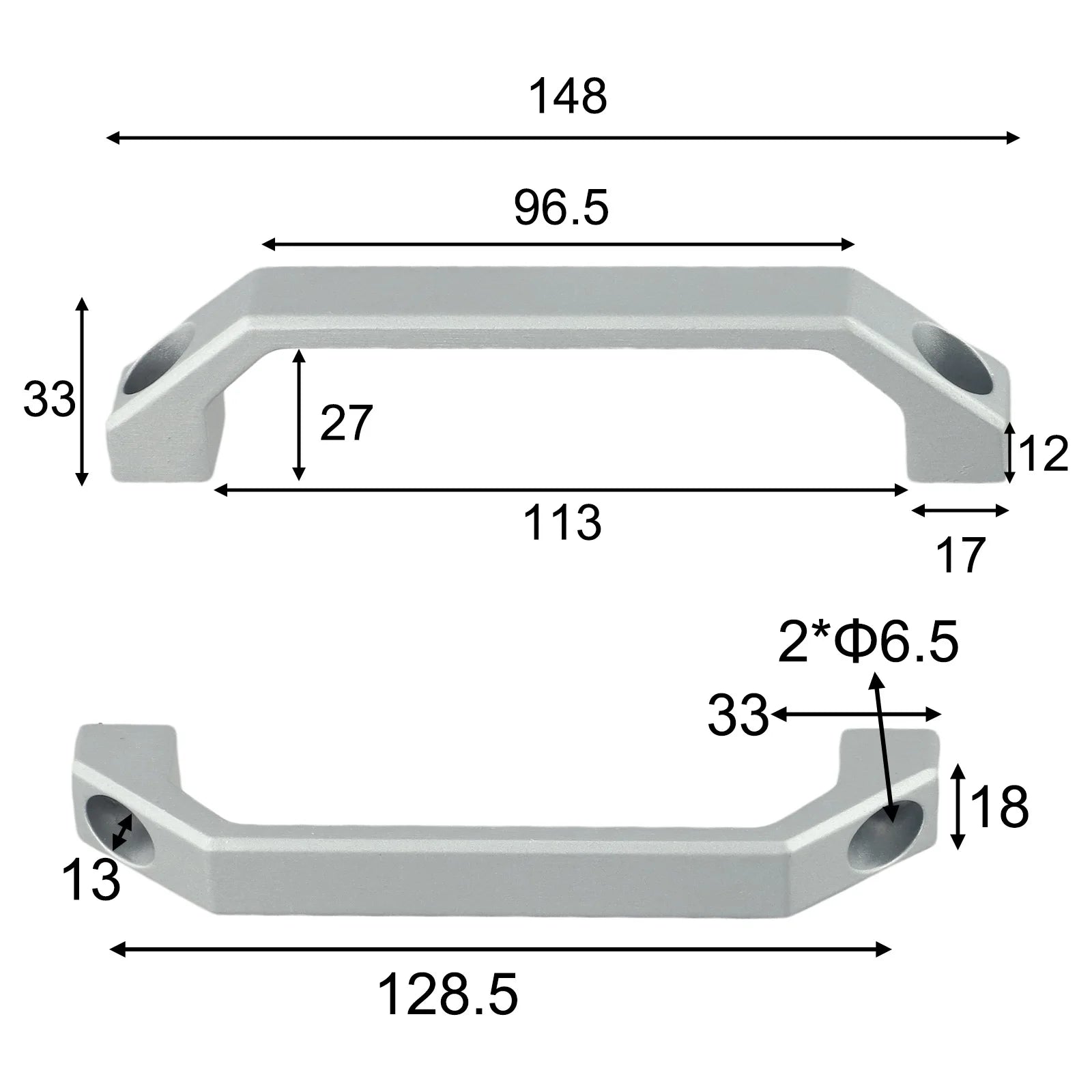 Adaptable For Indoor Decoration Aluminum Alloy Handle Furniture Handle Easy Installation High Strength Lightweight