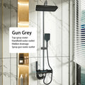 Bathroom Shower System Sets Piano Button Ambient Light Digital Display Pressurization Rain Faucets Shower Set