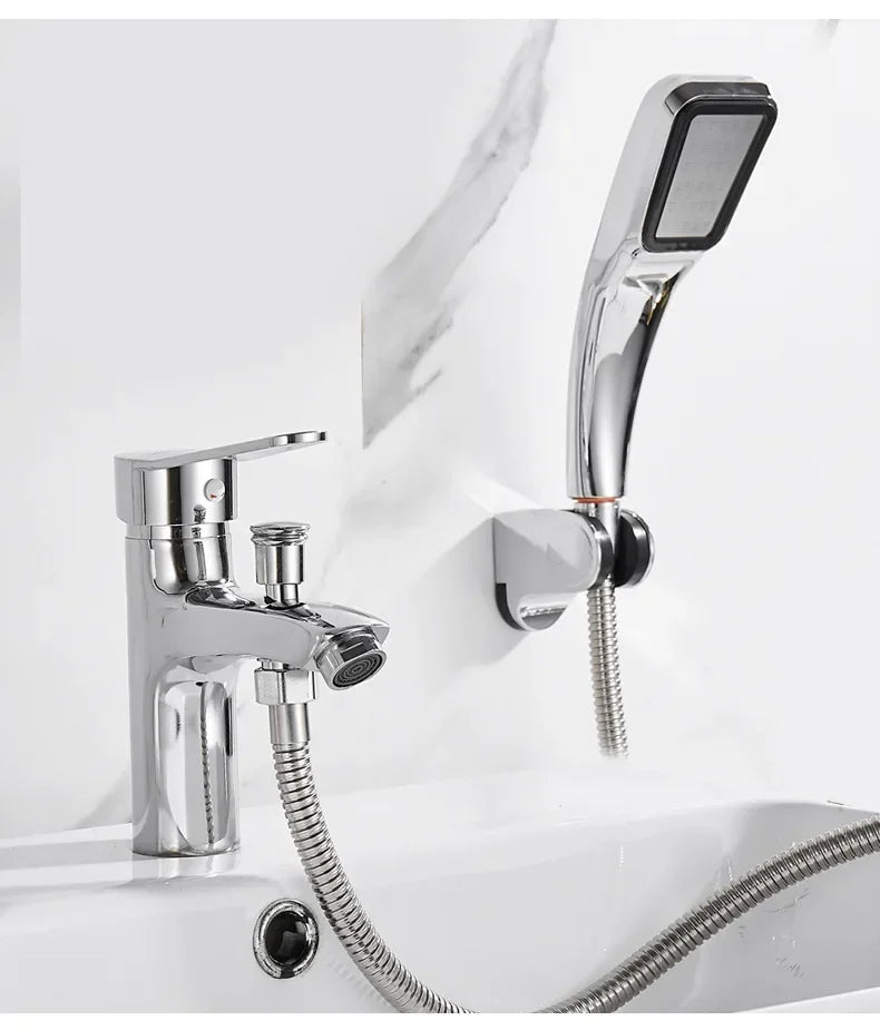 Bathroom Wash Faucet Single Hole Basin Faucet with Shower Sink Basin Wash Basin Bathroom Accessories
