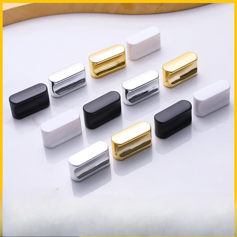 Modern Simple Kithcne Cabinet Door Handles Drawer American Wardrobe Black ABS Knobs and Handles for Furniture Single Hole