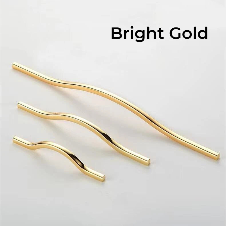 Nordic Handles for Cabinets and Drawers Kitchen Furniture Handles Modern Luxury Gold Wardrobe Drawer Handle Cabinet Door Handle