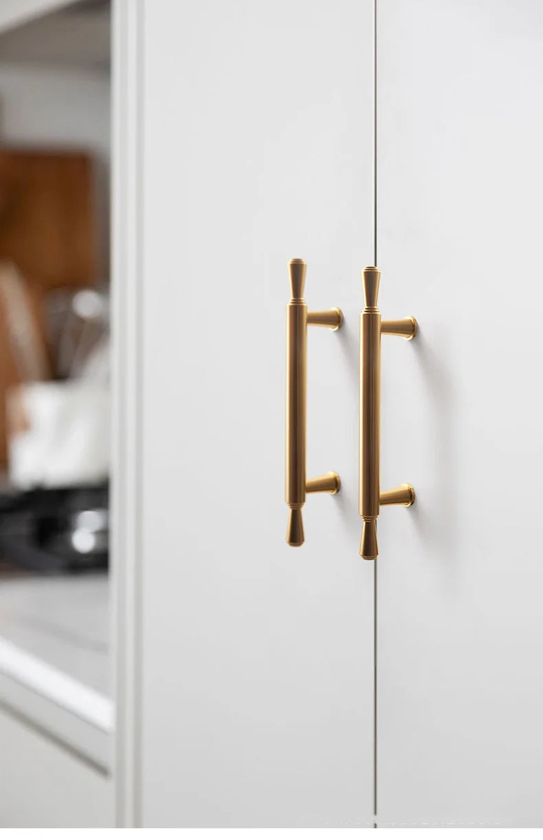 Long Kitchen Cabinet Hardware Cupboard Handles T Bar Furniture Hardware Drawer Pulls Rose Gold Door Handle Kitchen Accessories