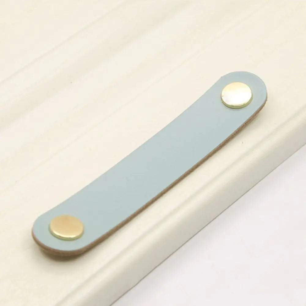 Children's Furniture Hardware Kitchen Wardrobe Cabinet Environmentally Drawer Handle Door Pulls Furniture Knobs Leather Handle
