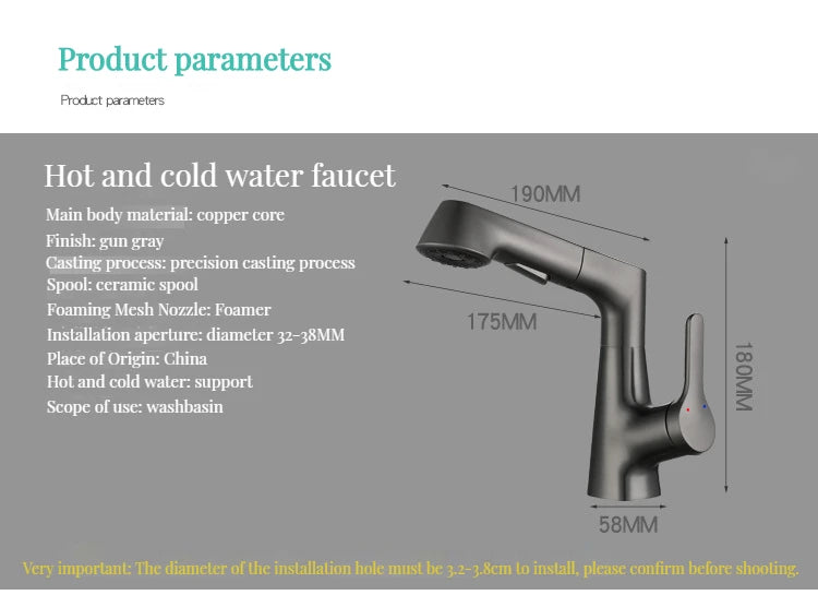 Hot Faucet Face Sink Bathroom Taps Shower Room Accessories TOILET Tap Hydrant Mixer Robinet Improvement Water tank paddy field