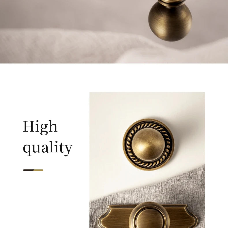 Santaya Antique Brass Cabinet Handles With Backplate Solid Bronze Wardrobe Pulls Kitchen Cupboard Door Knobs Furniture Handle
