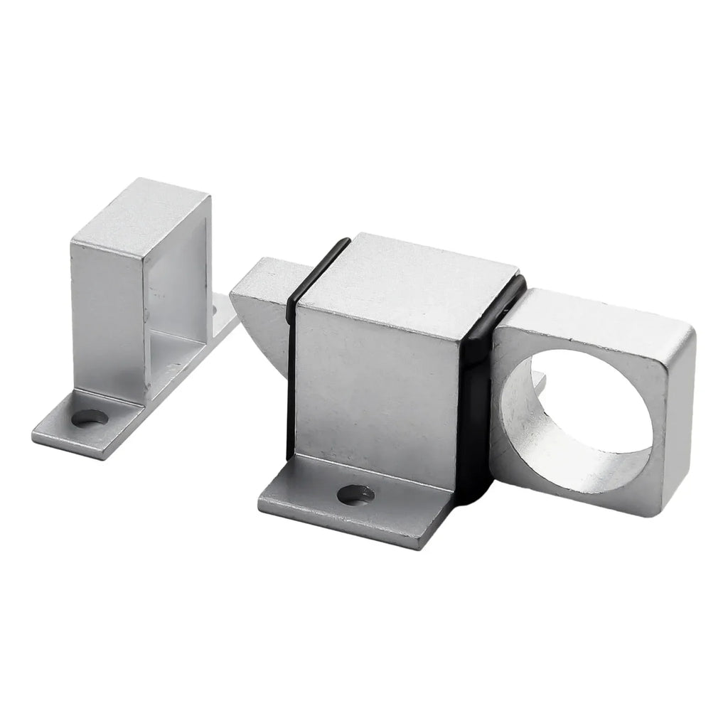 Door Latch Aluminum Alloy Security Automatic SASH Door Spring Bounce Lock Square Self-closing Bolt Spring Thumb Lock