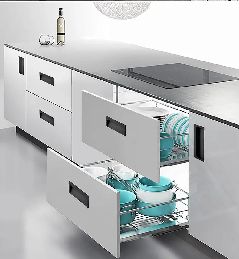 Modern Luxury Furniture  Recessed Cabinet Handles & Flush Drawer Pulls  Aluminum Alloy Slot Design
