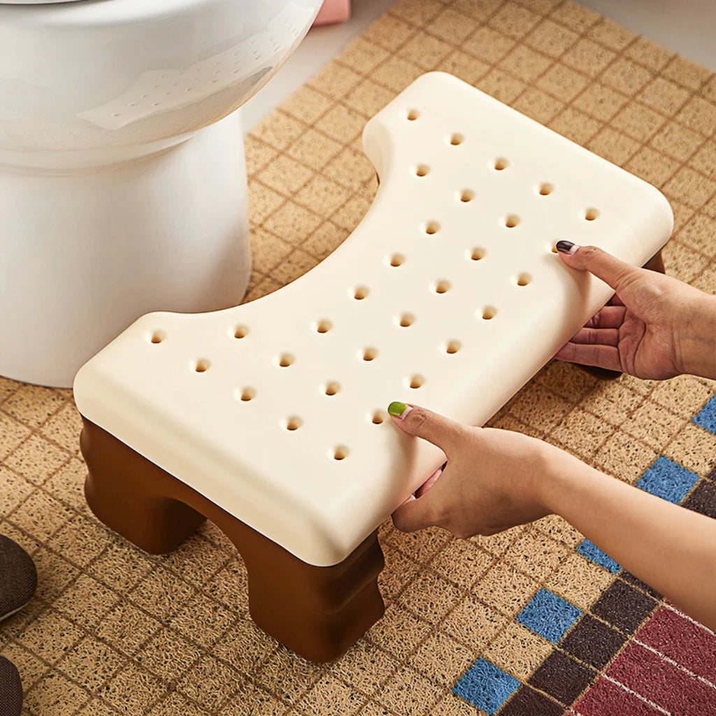 Bathroom Step Stool, Toilet Squat Stool with Non-Slip Design,Portable Foot Rest for Adults & Kids,Practical Bathroom Accessories