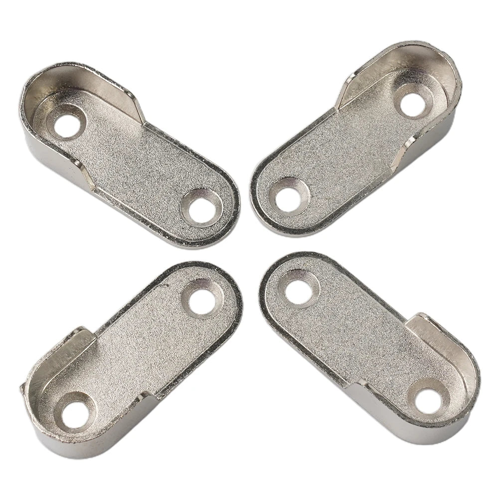 2/4/8pcs Wardrobe Clothes Tube Support Closet Rod Pole End Bracket Thickening Holder 47*19*2mm Closet Brackets