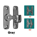 90/180 Degree Flip Door Lock,2-in-1 Security Door Latch,Sliding Door Bolt,Barn Door Latches,Anti-theft Buckle,Home Gate Hardware