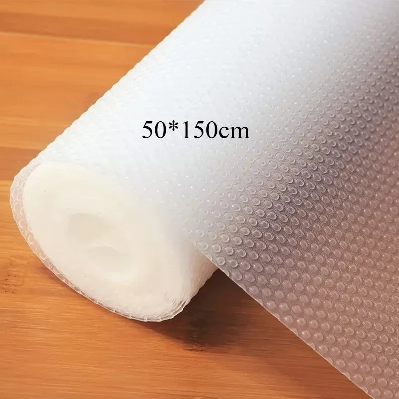 Drawer mat,shelf mat, non-slip waterproof wardrobe placemat,table mat,paper cabinet mat,kitchen drawer mat 30/45/50/60 * 150CM