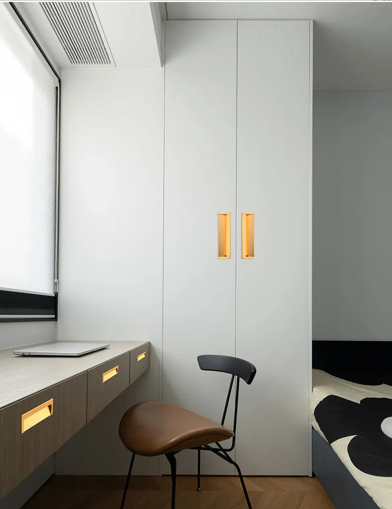 Modern Luxury Furniture  Recessed Cabinet Handles & Flush Drawer Pulls  Aluminum Alloy Slot Design