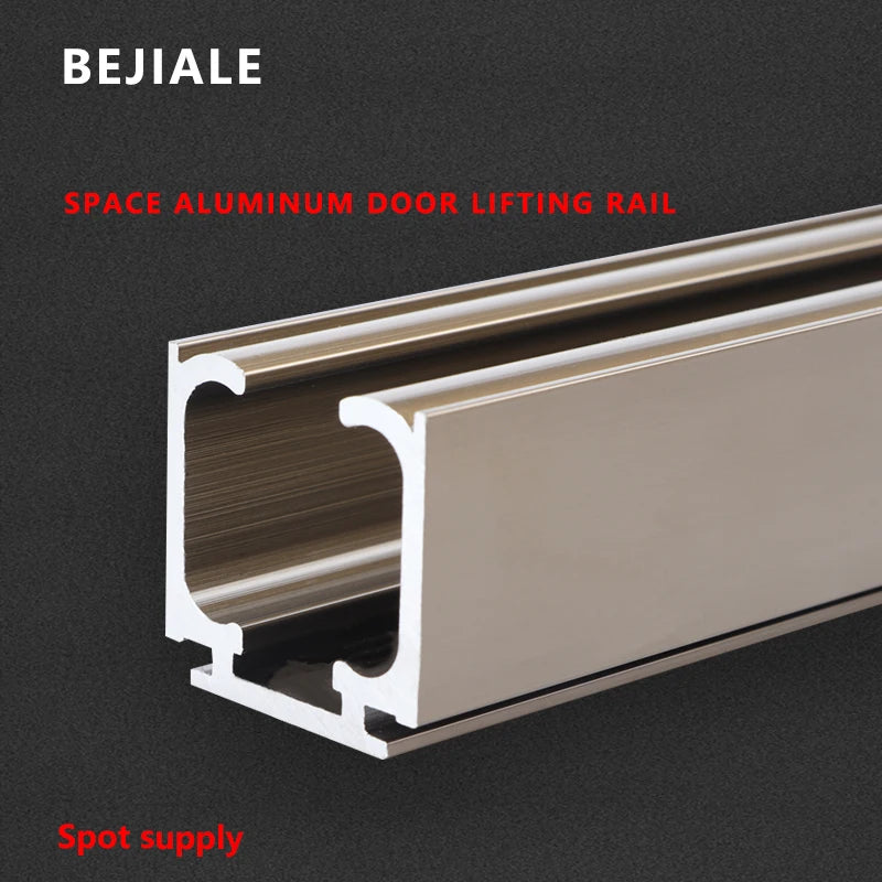 Sliding Door Track Slideway Solid Wood Folding Sliding Door Sliding Rail Hanging Rail Slow Lifting Wheel Hanging Door Guide Rail