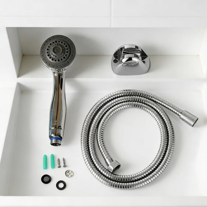 Household Shower SetHandheld Water Outlet Shower Head Pressure-boosting Shower Head Adjustable Shower Head Bathroom Accessories